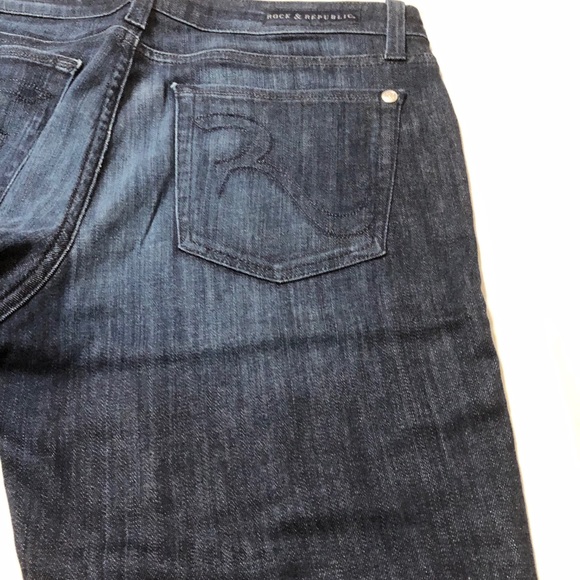 Rock & Republic Abigail Fit Dark Denim Low Rise Bootcut Jeans - 31 - Picture 12 of 16